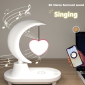 New Bluetooth audio desk lamp colorful atmosphere music creative gift items wireless charging bedside lamp