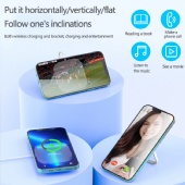 3IN1 folding stand magnetic suction wireless charging