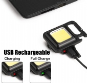 Multifunctional portable USB Mini key chain light High light COB work light Repair light emergency outdoor